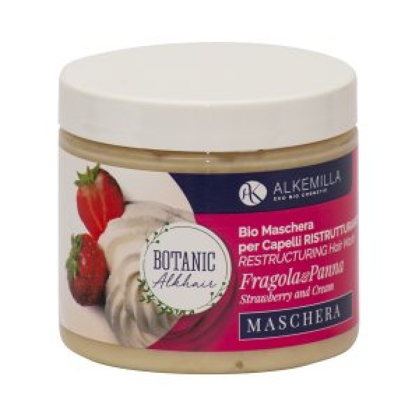 MASCHERA CAPELLI RISTRUTTURANTE PANNA E FRAGOLA - ALKEMILLA