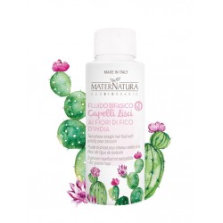 Two-phase straight hair fluid with prickly pear blossom