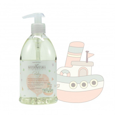 SHAMPO BABY , Gentle Shampoo&Wash with Flax Flowers 500 ML