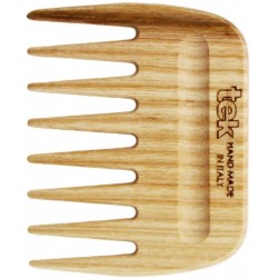 Afro comb in natural wood