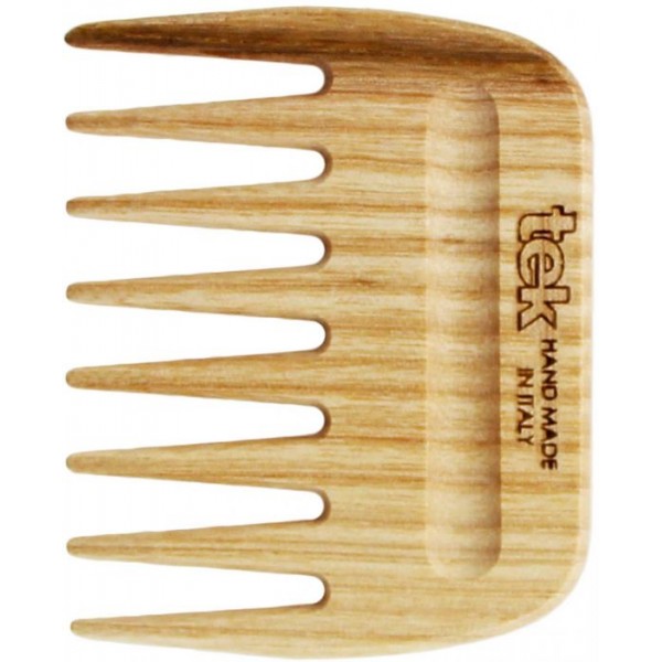 Afro comb in natural wood