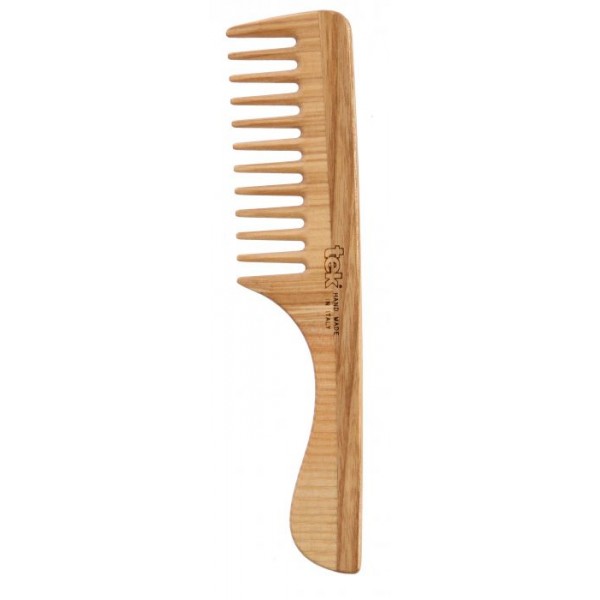 Comb with wide teeth and handle